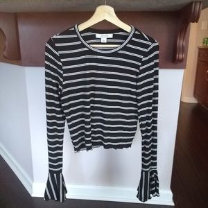 Adam Levine Women's Lurex Stripe Top-NWT Sz L & XL